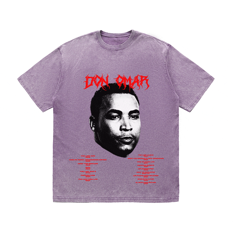 RDMCLOTHINGART tapestry hoodie DON OMAR HEAVY WEIGHT COTTON TEE-8928