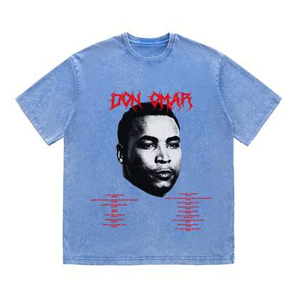 RDMCLOTHINGART tapestry hoodie DON OMAR HEAVY WEIGHT COTTON TEE-8928