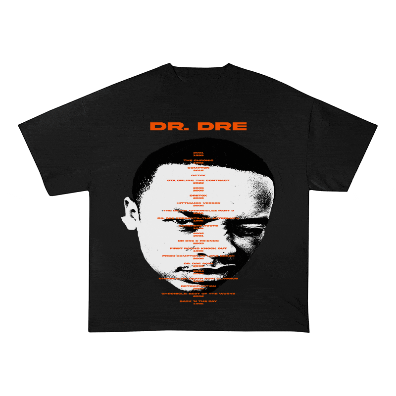 RDMCLOTHINGART tapestry hoodie DR. DRE HEAVY WEIGHT COTTON TEE-8929