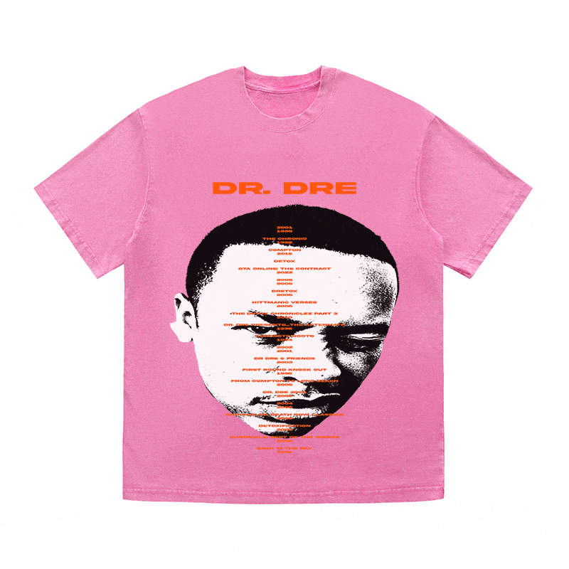 RDMCLOTHINGART tapestry hoodie DR. DRE HEAVY WEIGHT COTTON TEE-8929