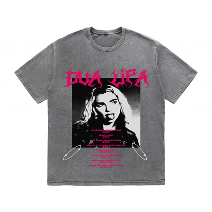 RDMCLOTHINGART tapestry hoodie DUA LIPA HEAVY WEIGHT COTTON TEE-8900