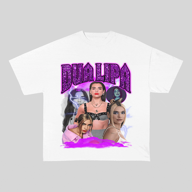 DUA LIPA HEAVY WEIGHT COTTON TEE-9122