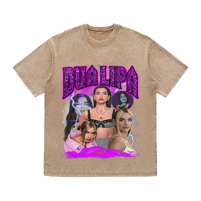 DUA LIPA HEAVY WEIGHT COTTON TEE-9122