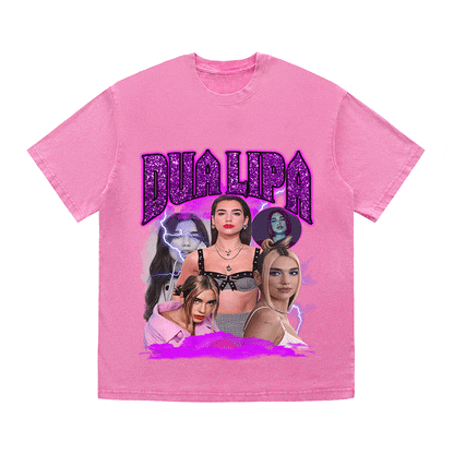 DUA LIPA HEAVY WEIGHT COTTON TEE-9122