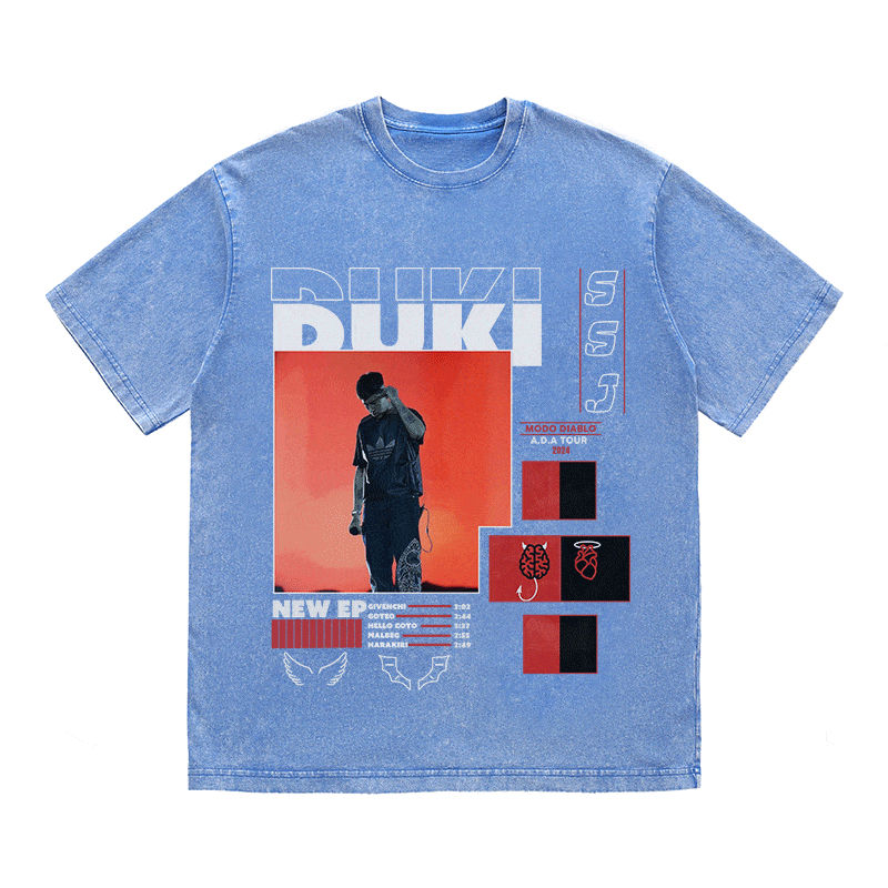 RDMCLOTHINGART tapestry hoodie DUKI HEAVY WEIGHT COTTON TEE-8995