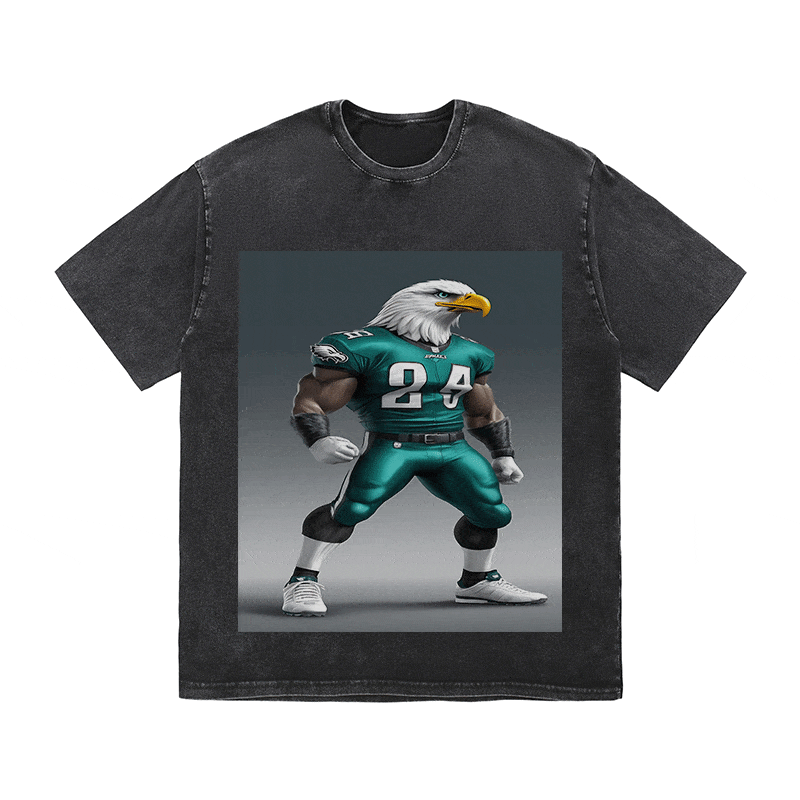 EAGLES HEAVY WEIGHT COTTON TEE-8802