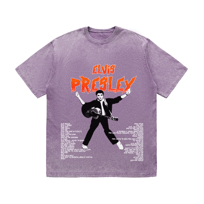 RDMCLOTHINGART tapestry hoodie ELVIS PRESLEY HEAVY WEIGHT COTTON TEE-8901