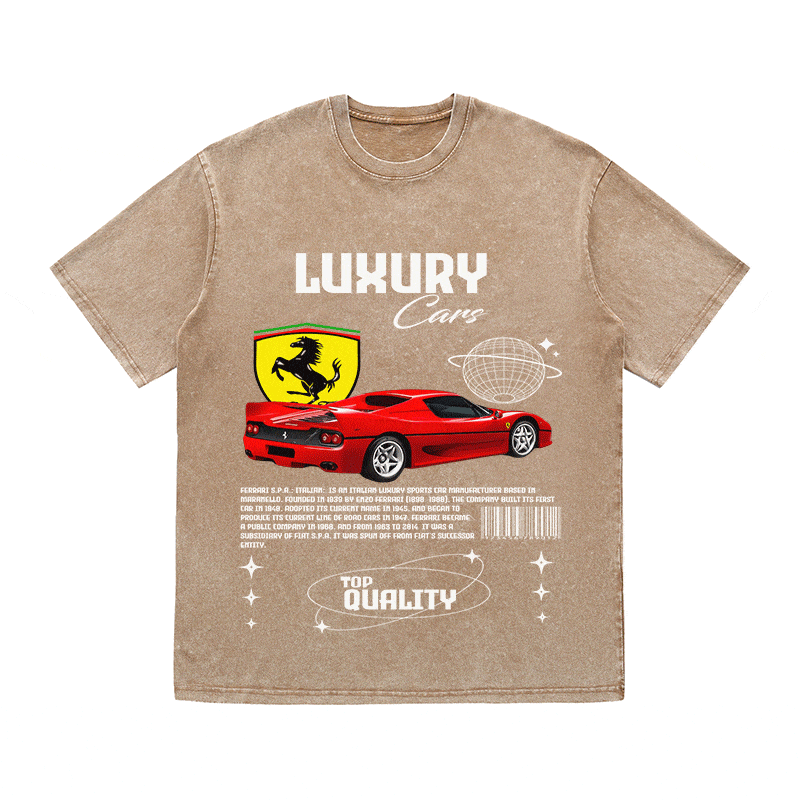 FERRARI HEAVY WEIGHT COTTON TEE-9094
