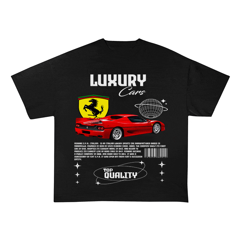 FERRARI HEAVY WEIGHT COTTON TEE-9094