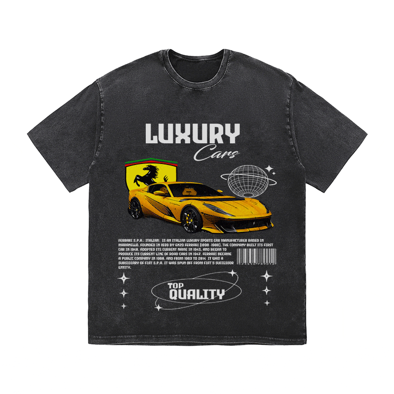 FERRARI HEAVY WEIGHT COTTON TEE-9095