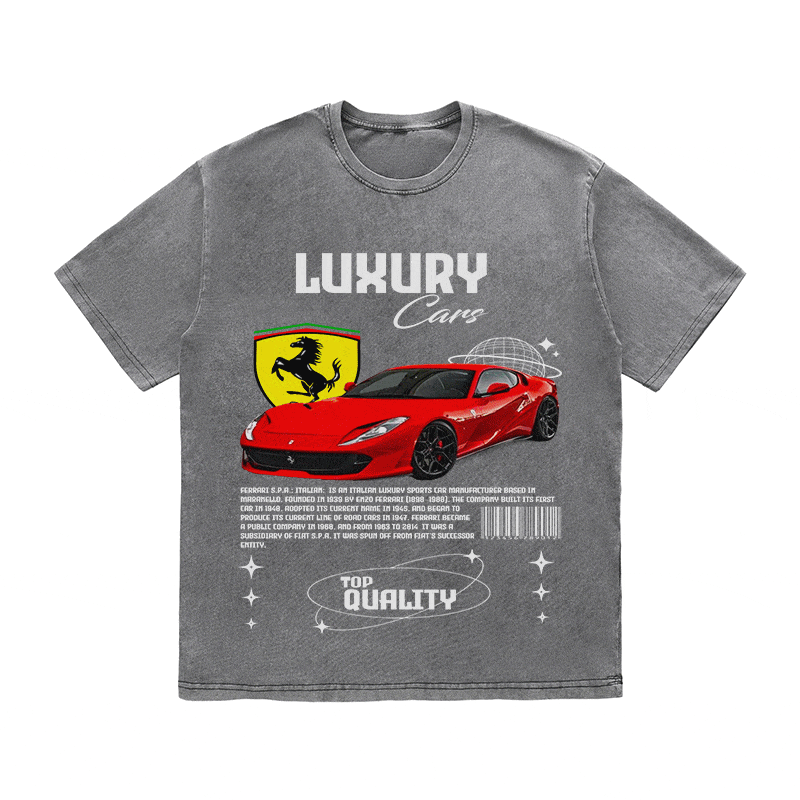 FERRARI HEAVY WEIGHT COTTON TEE-9096