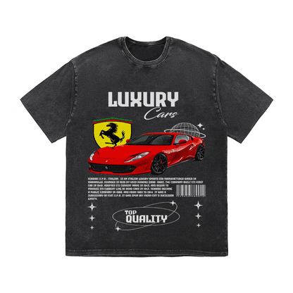 FERRARI HEAVY WEIGHT COTTON TEE-9096