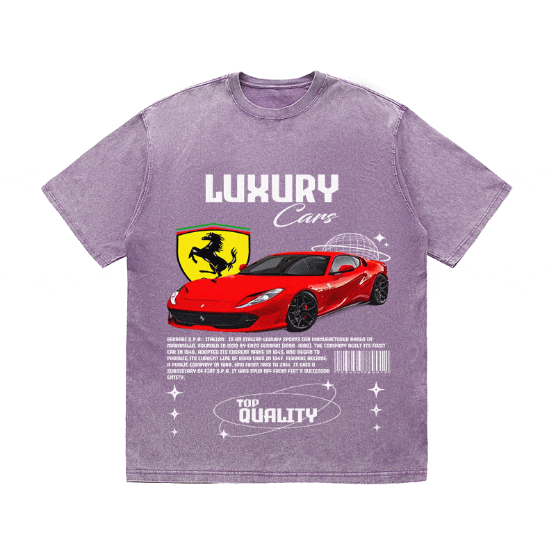 FERRARI HEAVY WEIGHT COTTON TEE-9096