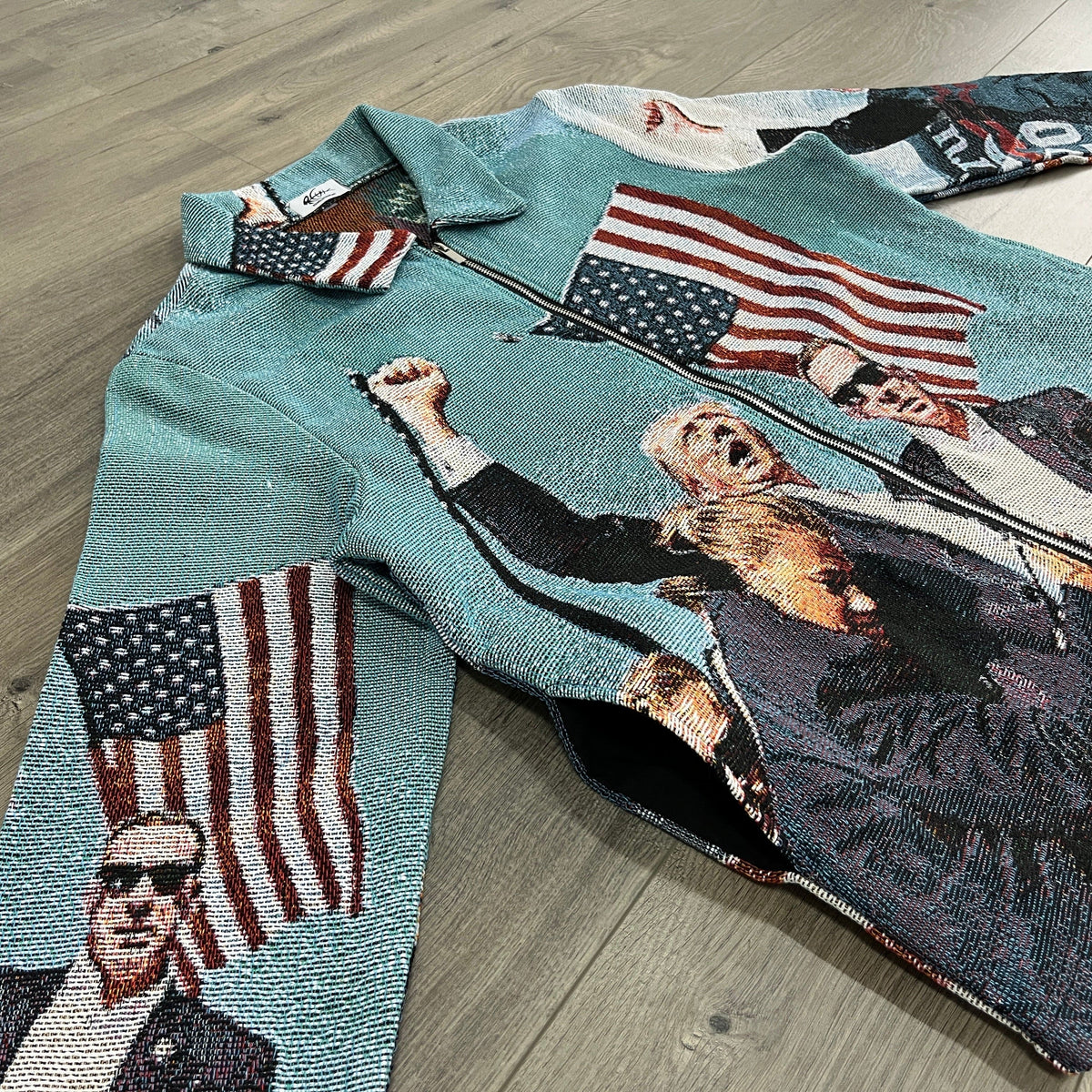 FIGHT US TAPESTRY JACKET