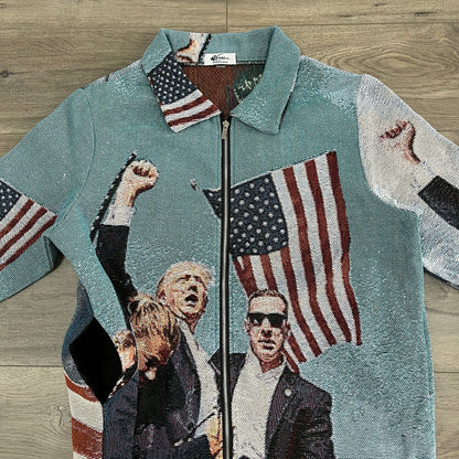 FIGHT US TAPESTRY TEE