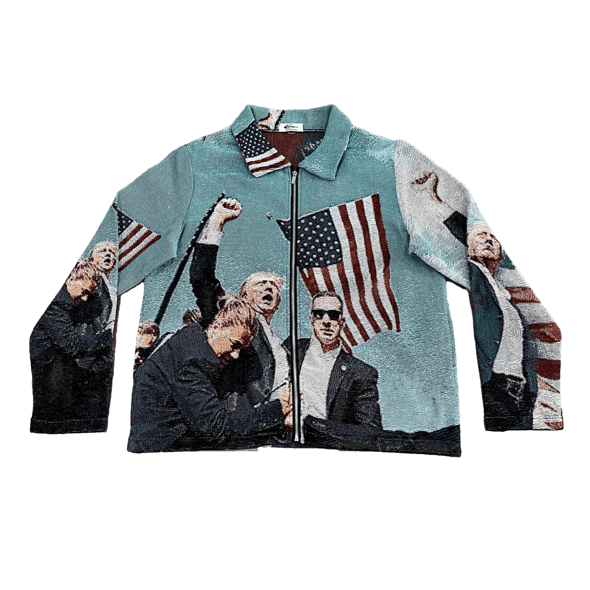 FIGHT US TAPESTRY JACKET