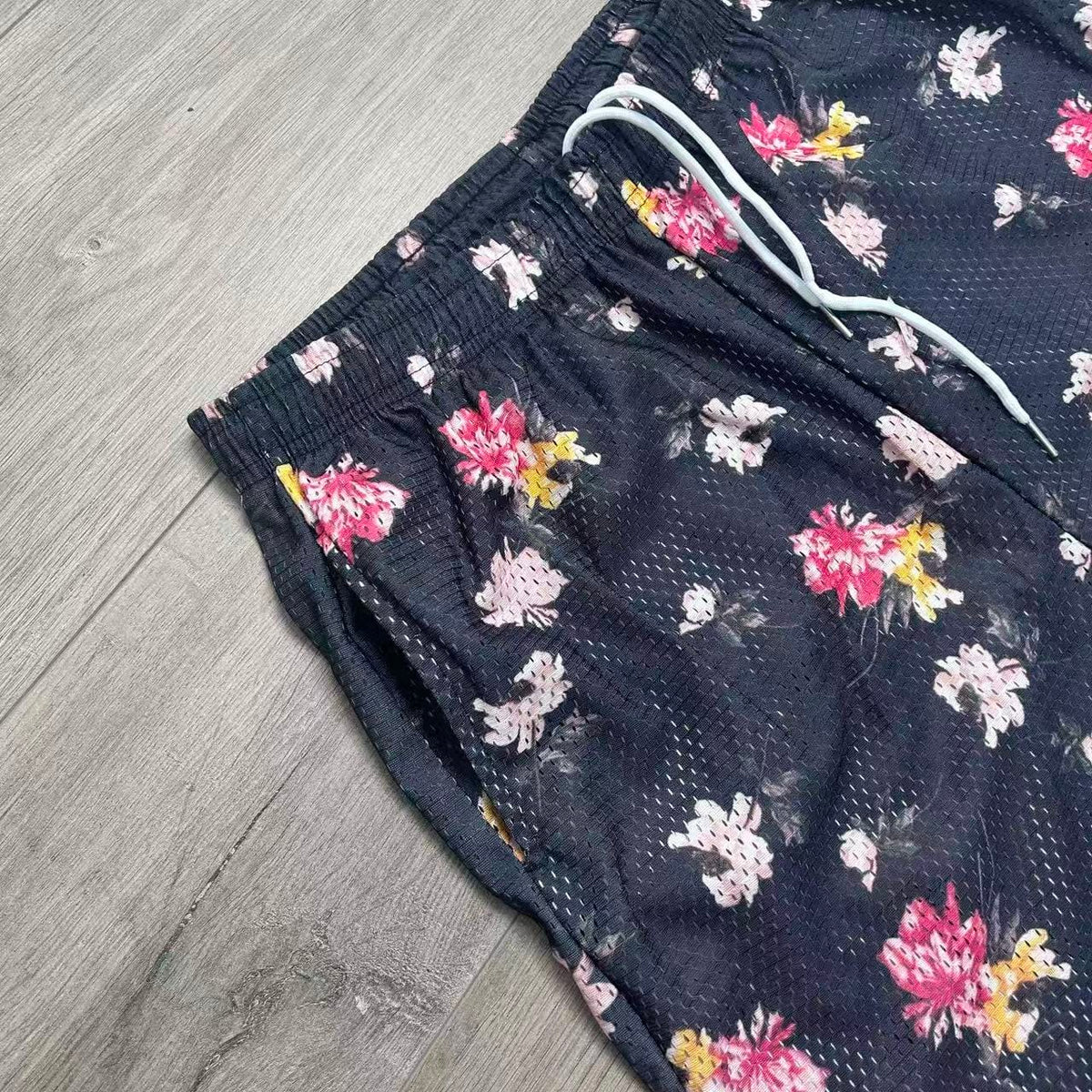 FLORAL MESH SHORTS-8785