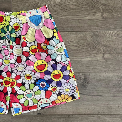 FLOWER MESH SHORTS-8622