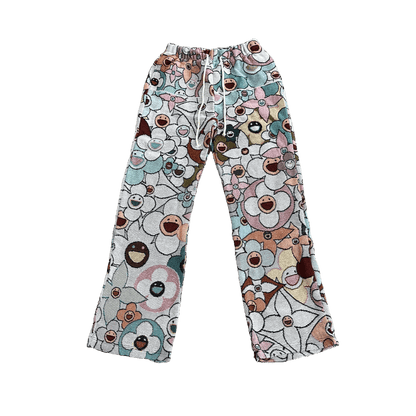 FLOWER TAPESTRY PANTS-98372
