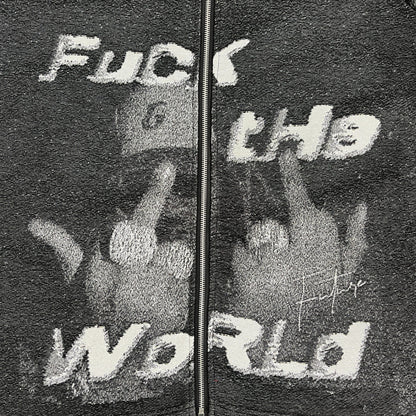 FXXK THE WORLD TAPESTRY JACKET
