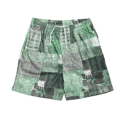 GREEN BORO MESH SHORTS-8788