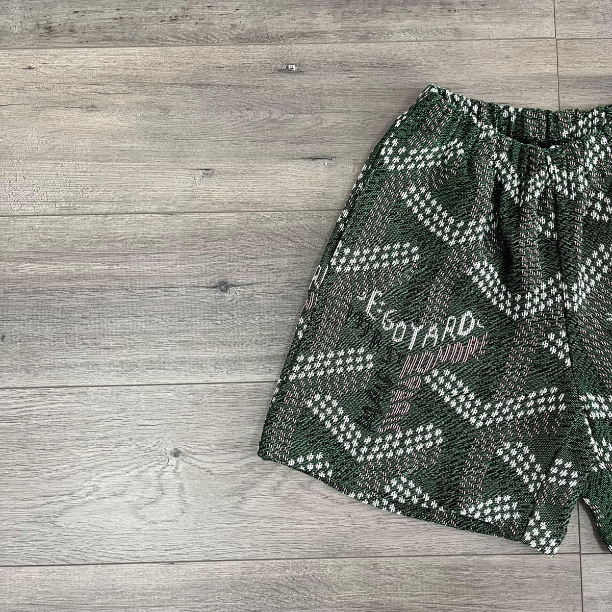 GREEN GY TAPESTRY SHORTS