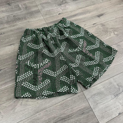 GREEN GY TAPESTRY SHORTS