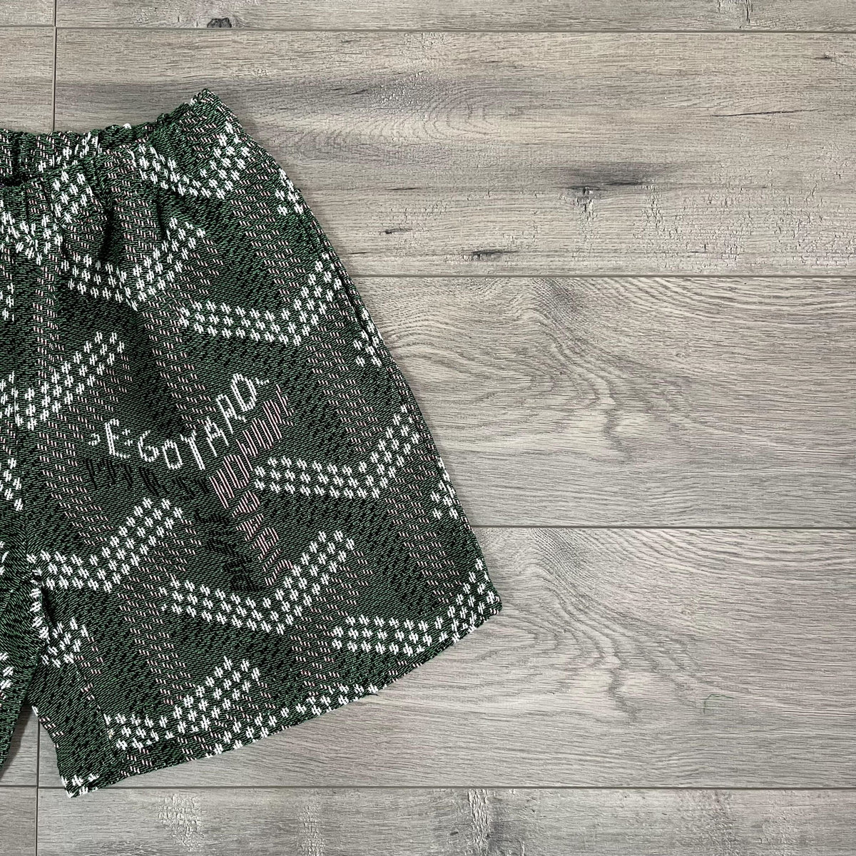 GREEN GY TAPESTRY SHORTS