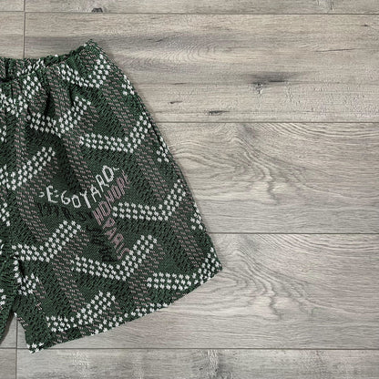 GREEN GY TAPESTRY SHORTS