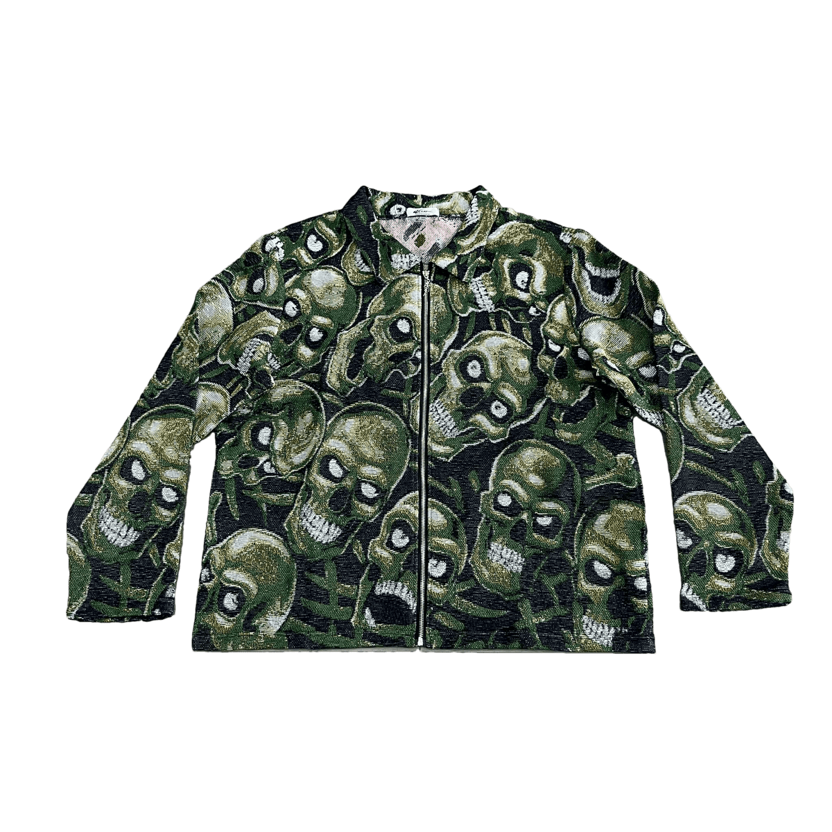 GREEN SKULL Tapestry JACKET
