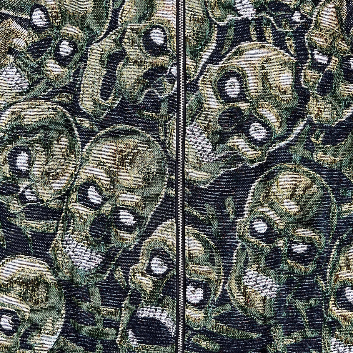 GREEN SKULL Tapestry JACKET