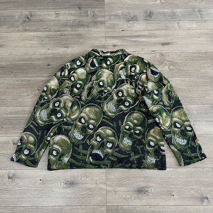 GREEN SKULL Tapestry JACKET