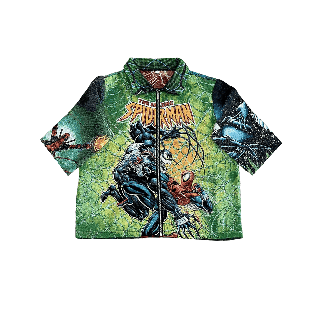 GREEN SPIDER TAPESTRY TEE