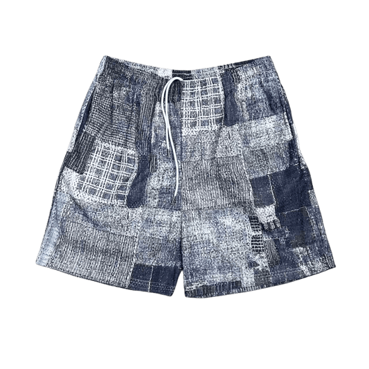 GREY BORO MESH SHORTS-8789