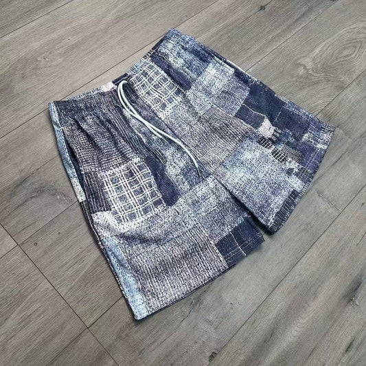 GREY BORO MESH SHORTS-8789