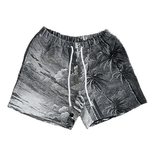 GREY CALIFORNIA TAPESTRY SHORTS