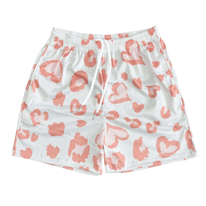 HEART MESH SHORTS-8618
