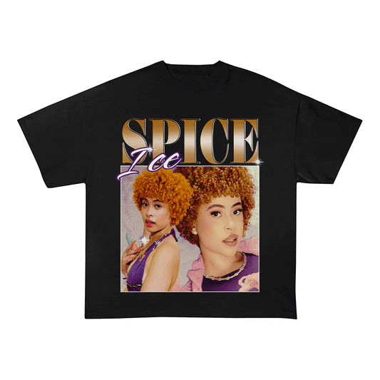 RDMCLOTHINGART tapestry hoodie ICE SPICE HEAVY WEIGHT COTTON TEE-8862