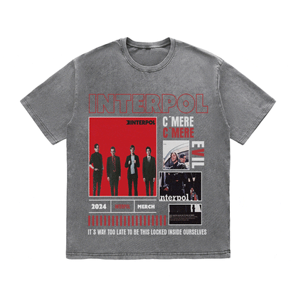 INTERPOL HEAVY WEIGHT COTTON TEE-9000