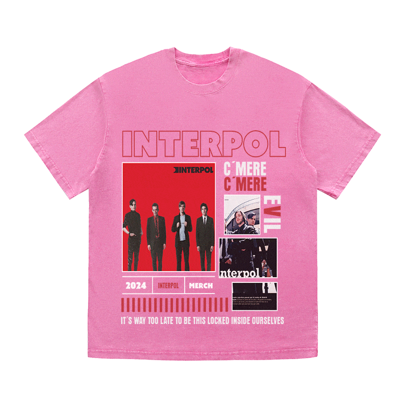INTERPOL HEAVY WEIGHT COTTON TEE-9000