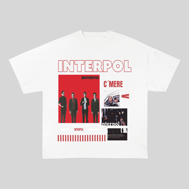INTERPOL HEAVY WEIGHT COTTON TEE-9000