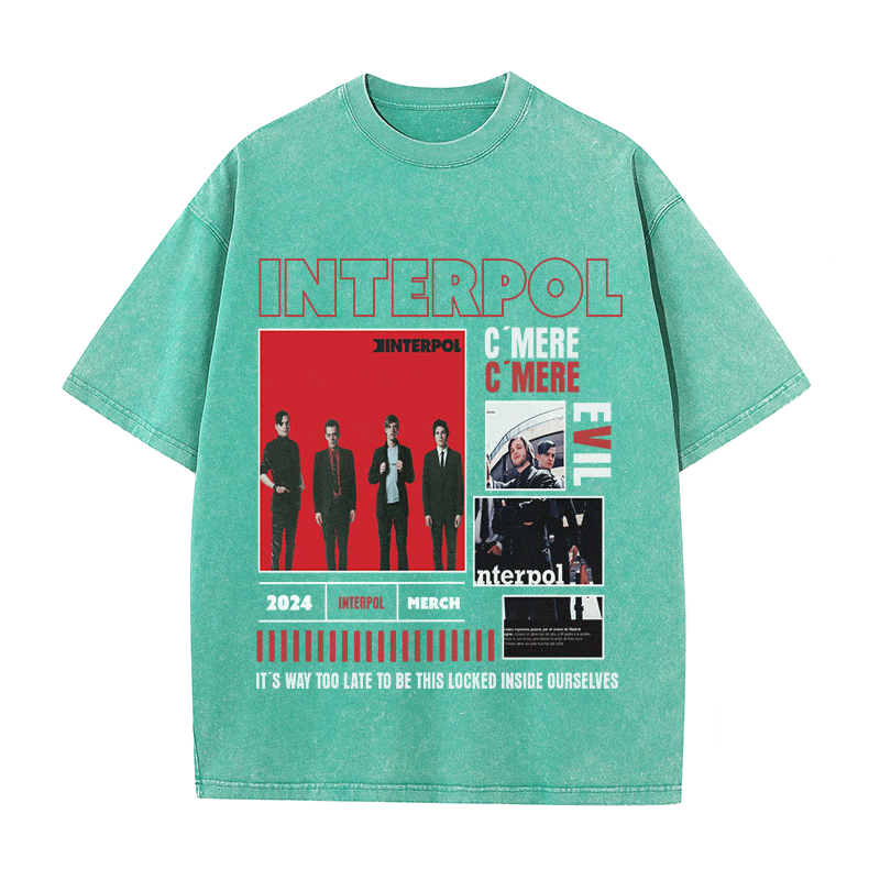 INTERPOL HEAVY WEIGHT COTTON TEE-9000
