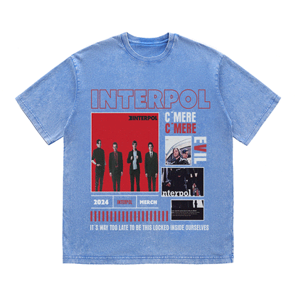 INTERPOL HEAVY WEIGHT COTTON TEE-9000