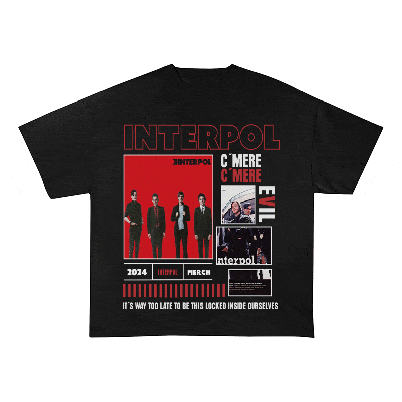 INTERPOL HEAVY WEIGHT COTTON TEE-9000
