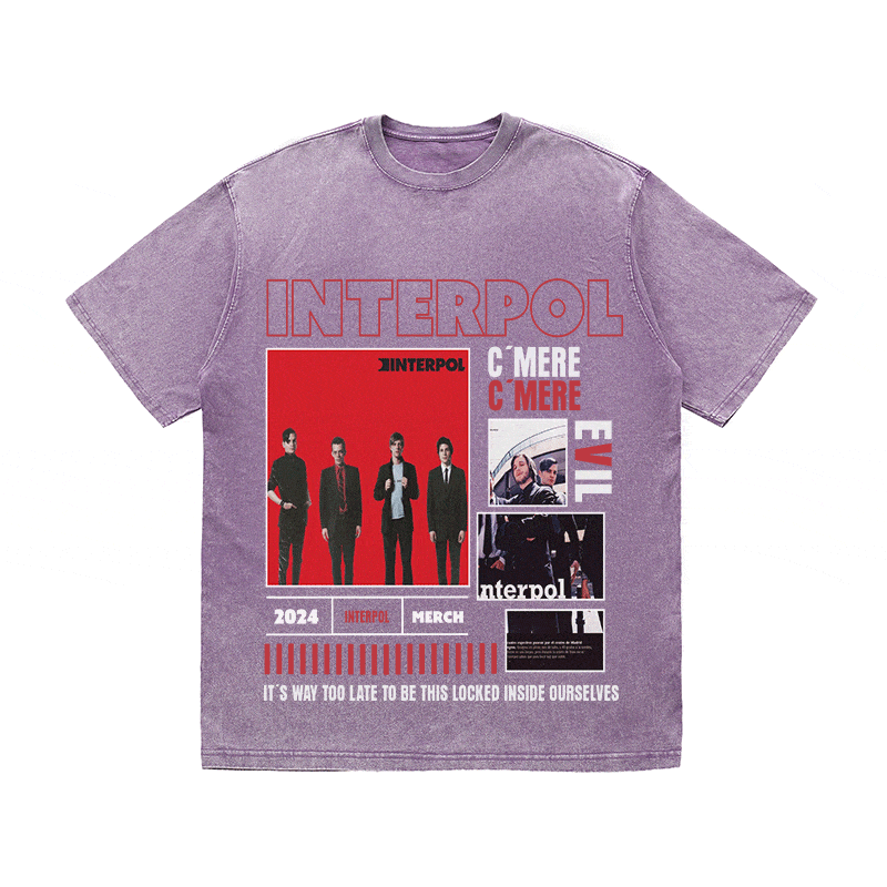 INTERPOL HEAVY WEIGHT COTTON TEE-9000