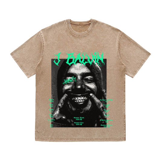 J BALVIN HEAVY WEIGHT COTTON TEE-8880