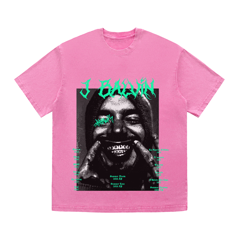 J BALVIN HEAVY WEIGHT COTTON TEE-8880