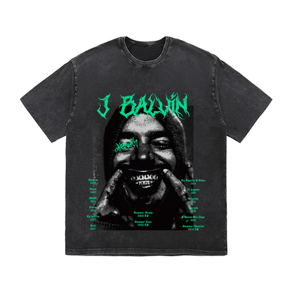 J BALVIN HEAVY WEIGHT COTTON TEE-8880
