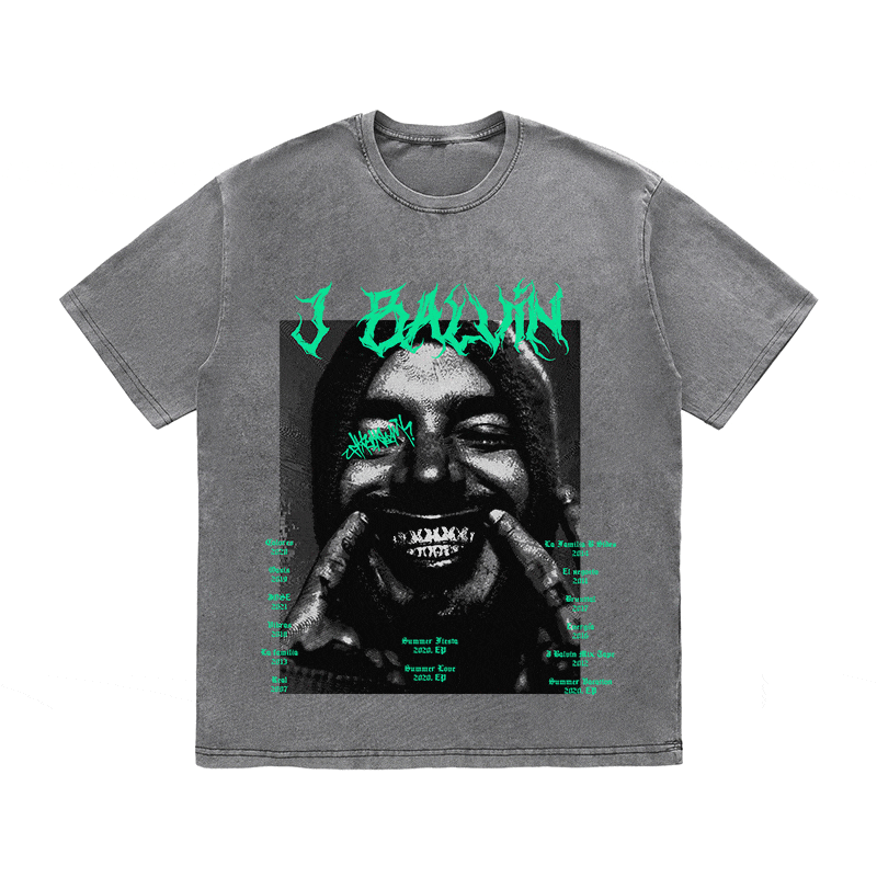 J BALVIN HEAVY WEIGHT COTTON TEE-8880