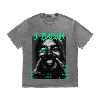 J BALVIN HEAVY WEIGHT COTTON TEE-8880
